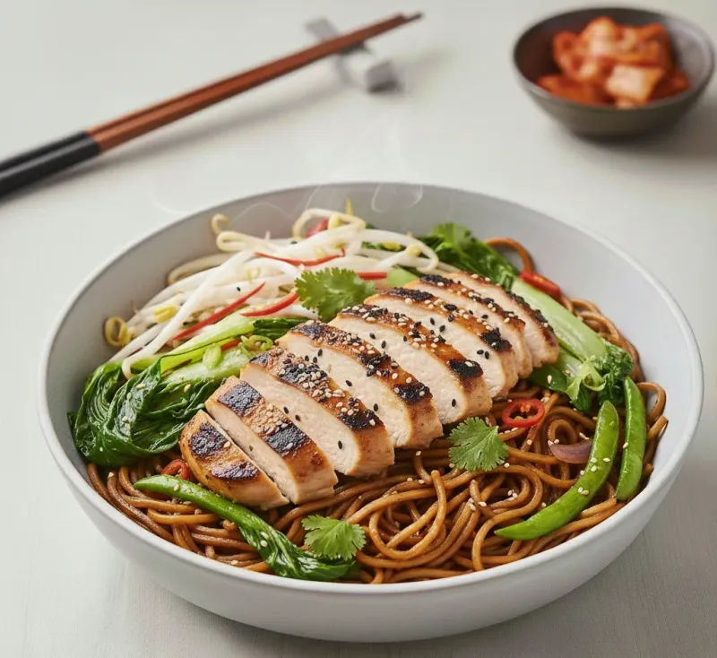 The real Wagamama Chicken Teriyaki Soba this recipe is inspired by