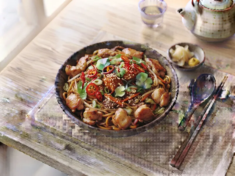 Chicken Yaki Soba